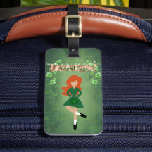 Personalized Irish Dancer with Red Hair Dance