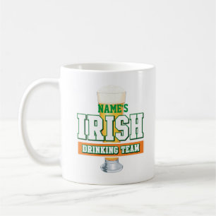 Personalized Irish Drinking Team Frosted Mug