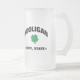 Personalized Irish Hooligan Beer Mug