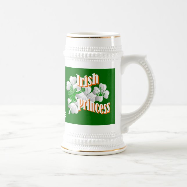Personalized Irish Princess Beer Stein (Right)
