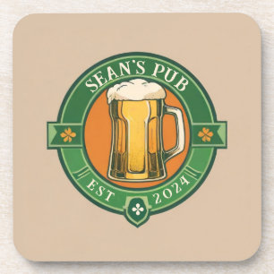 Personalized Irish Pub Coaster Customized Text