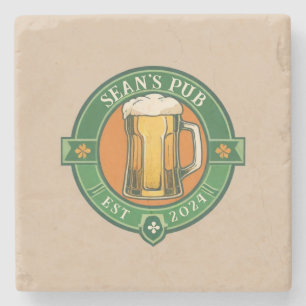 Personalized Irish Pub Coaster with Custom Name