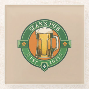 Personalized Irish Pub Coaster with Custom Text
