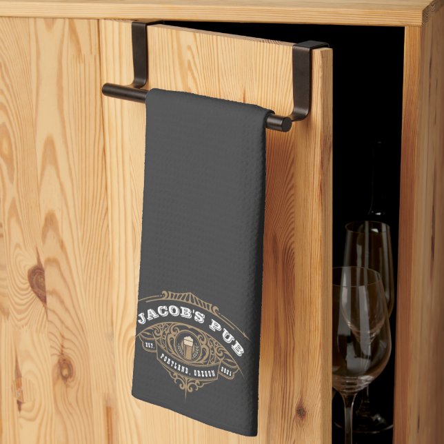 Personalized Irish Pub  Kitchen Towel (Thirds Fold)