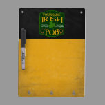 Personalized Irish Pub Menu/Drink Special Sign Dry Erase Board