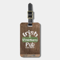Personalized Irish Pub Old Keg Effect Sign