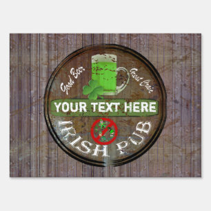 Personalized Irish pub sign