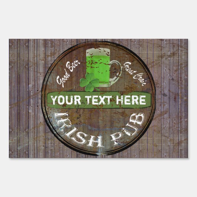 Personalized Irish pub sign (Front)