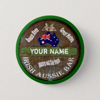 Personalized Irish Pub Sign Button by Paddy_O_Doors at Zazzle