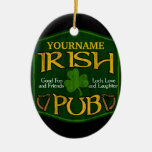 Personalized Irish Pub Sign Ceramic Ornament