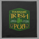 Personalized Irish Pub Sign Cloth Napkin
