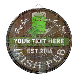 Personalized Irish pub sign Dartboard