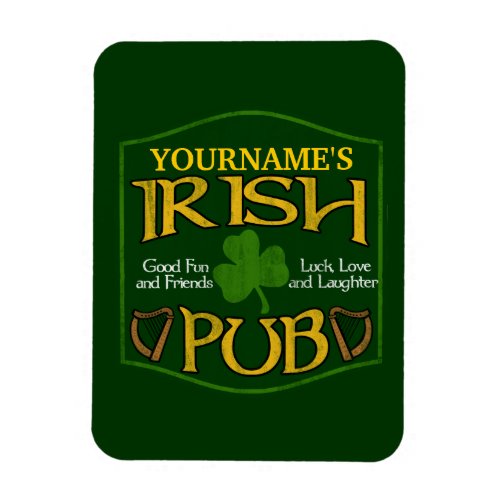 Personalized Irish Pub Sign Magnet