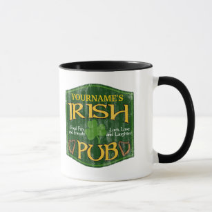 Personalized Irish Pub Sign Mug