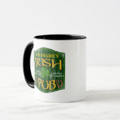 Personalized Irish Pub Sign Mug (Front Left)