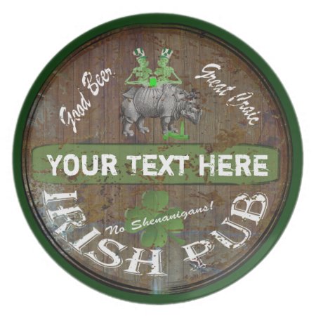 Personalized Irish Pub Sign Plate