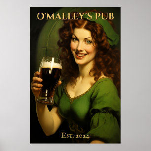Personalized Irish Pub Sign   St. Patrick's Day