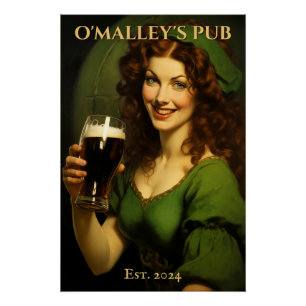 Personalized Irish Pub Sign St. Patrick's Day