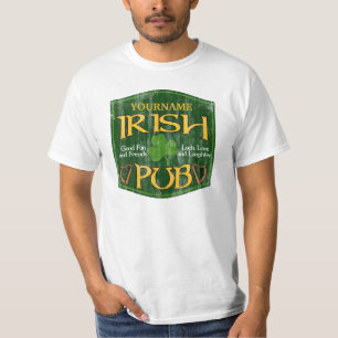Personalized Irish Pub Sign T-Shirt