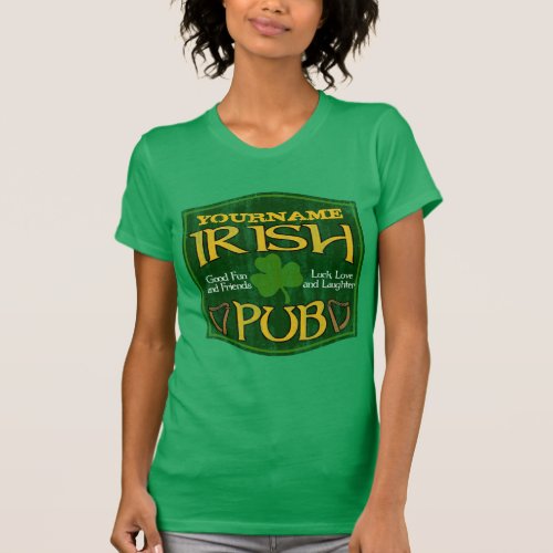 Personalized Irish Pub Sign T_Shirt