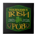 Personalized Irish Pub Sign Tile