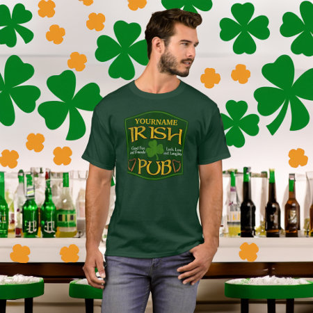 Personalized Irish Pub St Patrick's Day Shirts