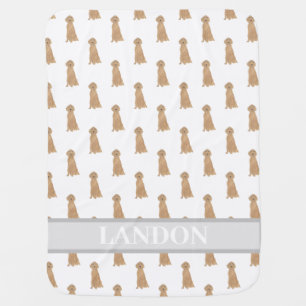 Personalized Irish Setter Baby Blanket