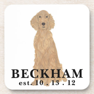 Personalized Irish Setter Beverage Coaster