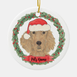 Personalized Irish Setter Christian Ceramic Ornament