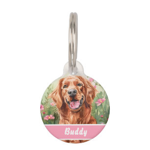 Personalized Irish Setter Dog Tag