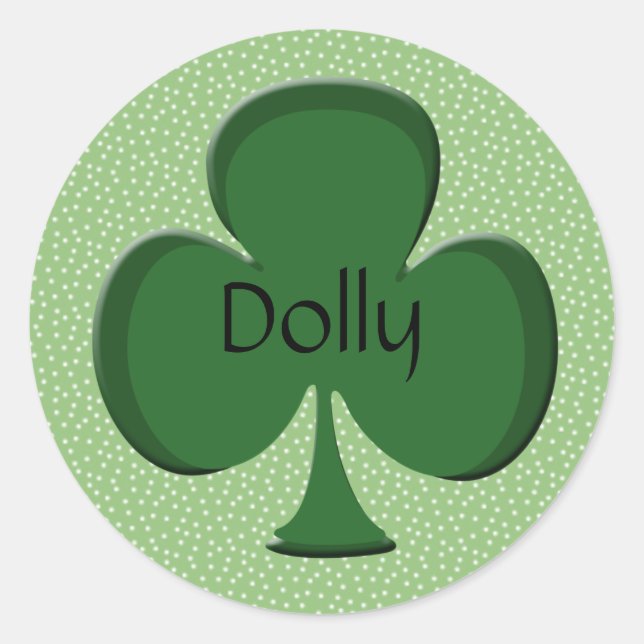 Personalized Irish Shamrock Stickers (Front)