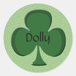 Personalized Irish Shamrock Stickers
