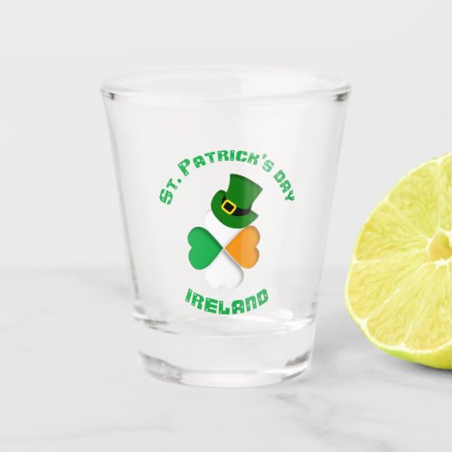 Personalized Irish St Patricks Day Shot Glass