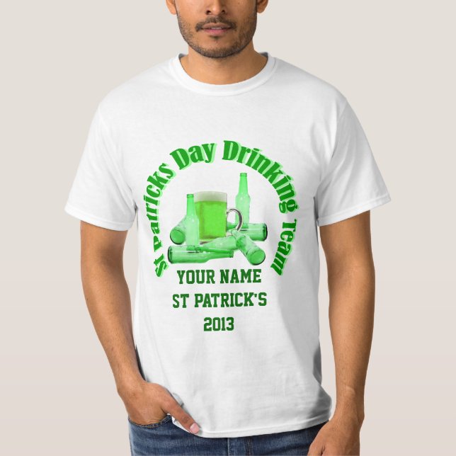 Personalized  Irish St Patrick's day T-Shirt (Front)