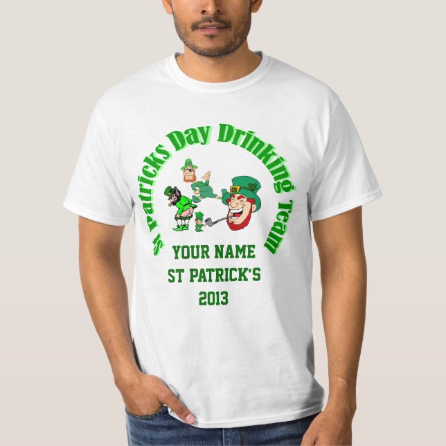 Personalized  Irish St Patrick's day T-Shirt (Front)