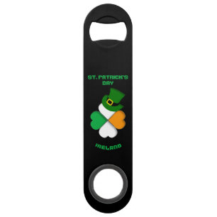 Personalized Irish St. Patrick's Day w/ Green hat Bar Key