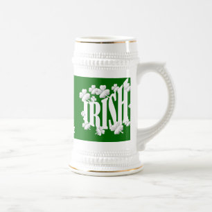 Personalized Irish text Beer Stein