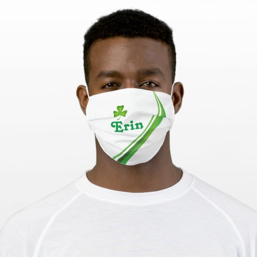 Personalized Irish themed face mask (Worn)
