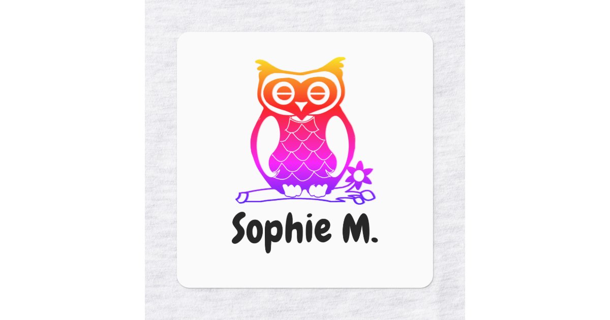 Personalized Iron on Name Labels For Kids | Zazzle.com