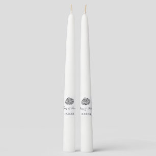 Personalized Islamic Arab Arabic Wedding Dance Taper Candle
