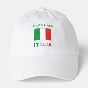 Personalized Italia Bandiera Hat