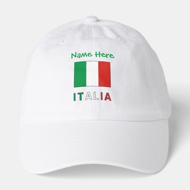 Personalized Italia Bandiera  Hat (Front)