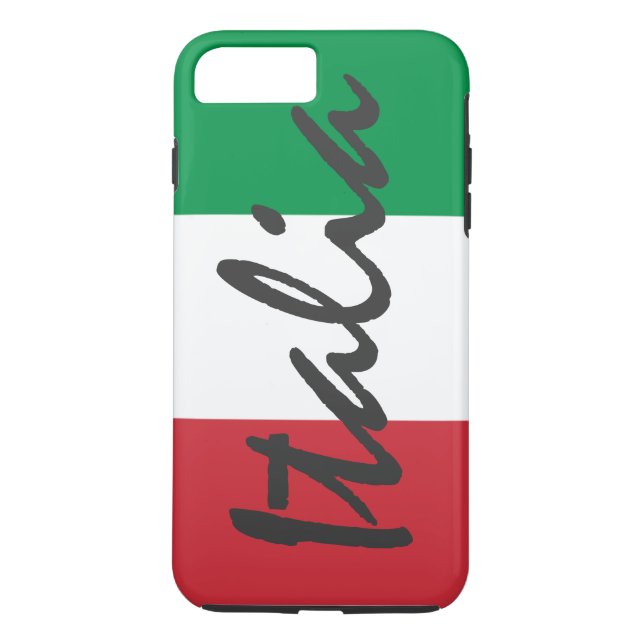 Personalized Italia Flag Case-Mate iPhone Case (Back)