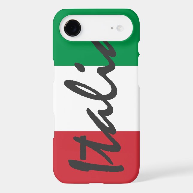 Personalized Italia Flag Case-Mate iPhone Case (Back)
