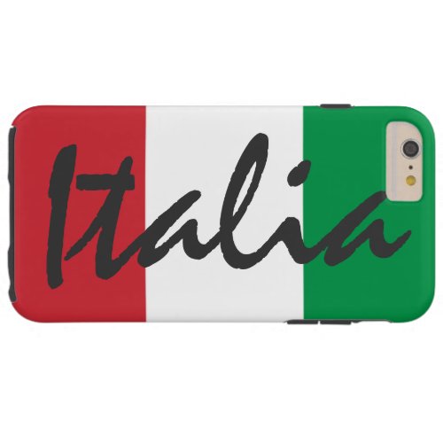 Personalized Italia Flag Tough iPhone 6 Plus Case