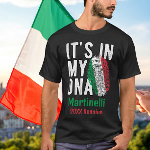 Personalized Italian Family Group  T-Shirt
