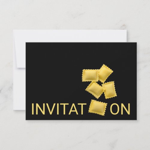 Personalized Italian Food Dinner Tortellini Invitation