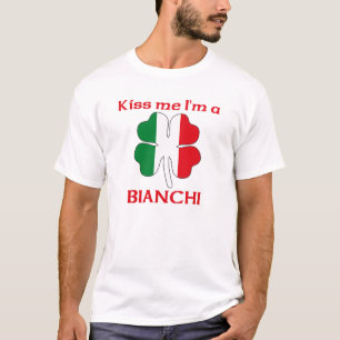 Personalized Italian Kiss Me I'm Bianchi T-Shirt