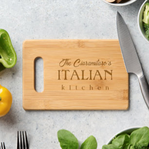Personalized Italian Kitchen Engraved Cutting Board