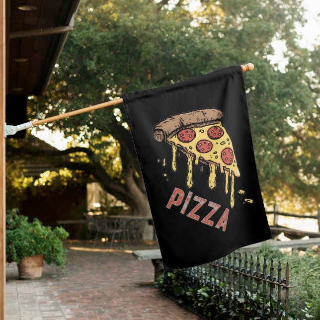 Personalized Italian Pizzeria Pizza SIGN FLAG      (In SItu)